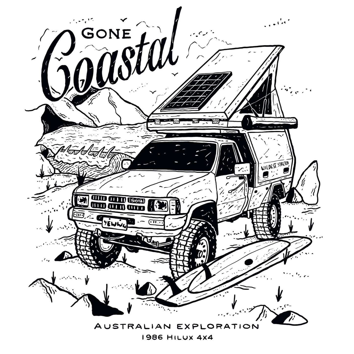 Gone Coastal Sticker